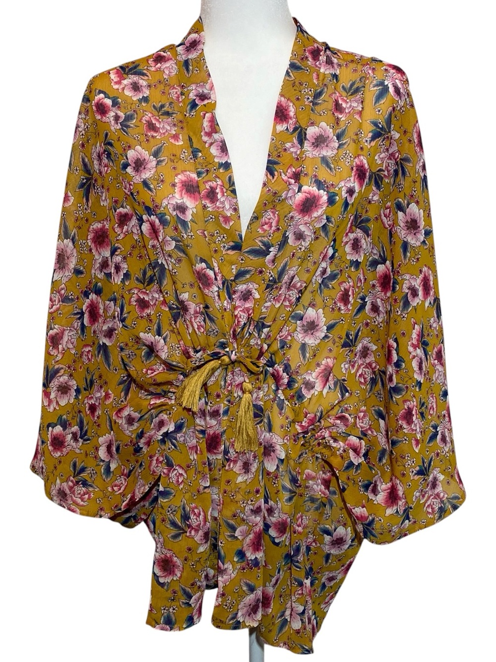 Crescent Floral Kimono